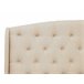 Beliani Cama con somier Poliéster BORDEAUX 147x217 Beige