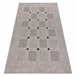 Alfombra de cuerda sisal FLOORLUX 20079 Cuadrícula 240x330 Gris