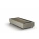 Cama individual en tela Beige