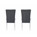 Pack de 2 sillas de comedor BRIGHTON  Gris Oscuro