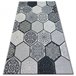 Alfombra LISBOA 27212/356 Hexágono Panal de Abeja 80x150 Gris
