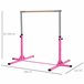 Barra de Gimnasia Acero HOMCOM, deportes y ocio - musculación Rosa