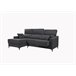 Chaise longue S NOELIA Antracita