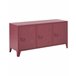 Beliani Estantería de oficina CARDIFF 120 Rojo