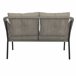 Set jardín MIKA sofá 2 plazas, 2 sillones y mesa de centro Beige