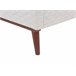 Beliani Cama con somier Terciopelo BAYONNE 171x212 Blanco/ Beige