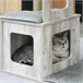 Árbol para Gatos Aglomerado de Madera, Felpa y Yute PawHut Gris