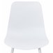 Silla de cocina FLAKE fija PP blanca Blanco