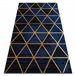 Alfombra EMERALD exclusivo 1020 glamour 180x270 Azul