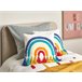 Beliani Cojín decorativo DORSTENIA Blanco/ Beige