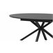 Mesa de comedor oval color negro EMILY Negro