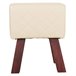 Taburete tapizado Beige