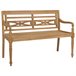 Banco de madera datavia de jardín 120x51 Azul