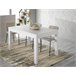 Mesa comedor extensible MONTREAL blanco Blanco Brillo