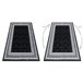 Alfombra GLOSS moderno 2813 87 elegante marco griego 160x220 Negro
