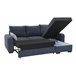 Chaise longue reversible con cama BROADWAY color gris oscuro Gris Oscuro