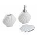 Beliani Conjunto de accesorios de baño SHELL Blanco