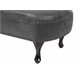 Beliani Chaise longue izquierdo Gamuza sintética NIMES Gris Oscuro