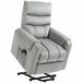 Sillón de Masaje Levantapersonas Poliéster, Espuma y Acero HOMCOM Gris