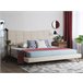 Beliani Cama con somier Poliéster LANNION 183x223 Beige
