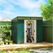 Caseta de Jardín Acero Galvanizado Outsunny Caseta de Jardín Acero Galvanizado Outsunny Verde