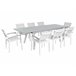 Beliani Conjunto de comedor PERETA Gris Claro