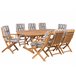 Beliani Conjunto de comedor MAUI Azul