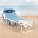 Aktive Tumbona plegable de playa reclinable en 4 posiciones Azul