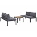 Beliani Conjunto longue PIENZA Negro