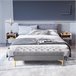 Banco de Cama Poliéster HOMCOM, hogar - muebles de dormitorio Gris