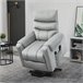 Sillón de Masaje Levantapersonas Poliéster, Espuma y Acero HOMCOM Gris