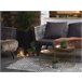 Beliani Alfombra de exterior BIDAR 90x180 Gris Oscuro