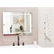 Beliani Espejo de baño WASSY Gris