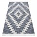 Alfombra SEVILLA Z250A diamantes Franjas Bereber marroquí 160x220 Gris Azul