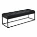 Banco Salta tapizado tela / metal 120x38 Gris