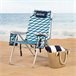Aktive Silla de playa XL plegable de aluminio 5 posiciones con asa Azul