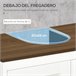 Armario de Baño Melamina de Madera kleankin, hogar - baño 60 Blanco