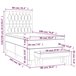 Cama box spring 90x190 Gris Oscuro