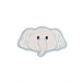 Alfombra infantil forma nube CANDY - ATTICGO 75x120 Blanco