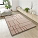 Alfombra shaggy geométrica HELIA - ATTICGO 80x150 Cobre
