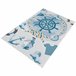 Alfombra De 100 X 150Cm 150x100 Azul Claro