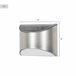 Aktive Set de 4 apliques solares LED 5-10 lúmenes Gris