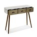 Recibidor con 3 Cajones Blanco/ Madera