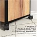 Cajonera de Oficina Melamina de Madera, Acero Vinsetto Cajonera de Oficina Melamina de Madera, Acero Vinsetto Marron