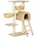 Árbol Rascador para Gatos Aglomerado de Madera, Felpa, Sisal Árbol Rascador para Gatos Aglomerado de Madera, Felpa, Sisal Beige