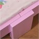 Cama Infantil MDF, Madera de Álamo HOMCOM Cama Infantil MDF, Madera de Álamo HOMCOM Rosa