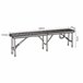Banco plegable Mark para 4 personas metal/plástico Negro