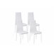Silla de Comedor en Polipiel/metal Blanco