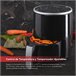 Air Fryer con pantalla digital y temperatura ajustable SwissHome Negro