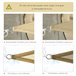 Toldo Vela Triangular PE Outsunny 300x300 Marron